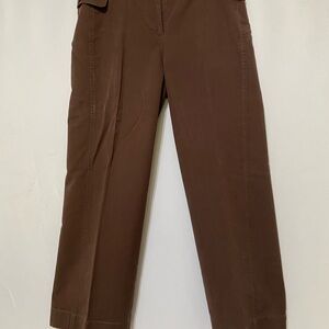 Brown Straight-Leg Pants